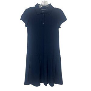 Cat & Jack Stretch Polo Dress Girls School Uniform Navy Blue Size XL New